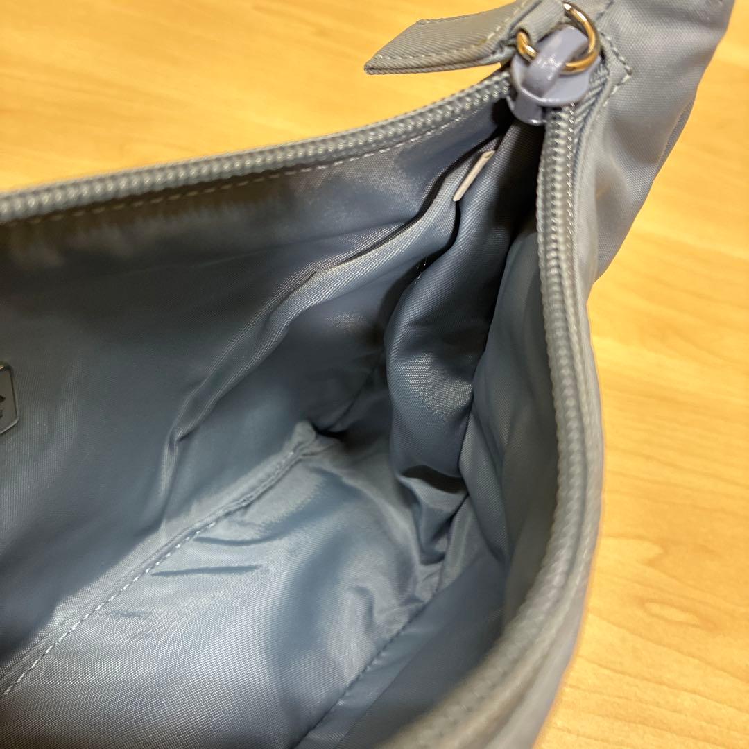 PRADA プラダ　ハンドバッグ　ミニバッグ　ポーチ　ナイロン　ライトブルー系