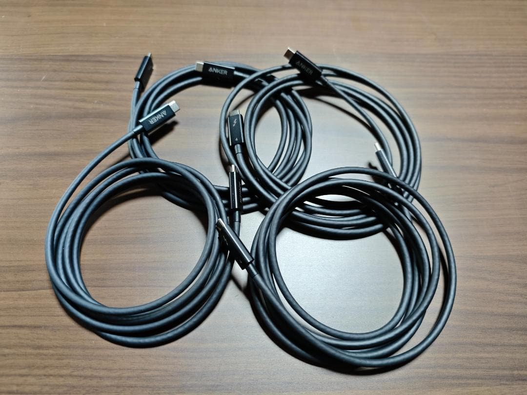 Anker USB-C ケーブル Thunderbolt 4 (4本セット)
