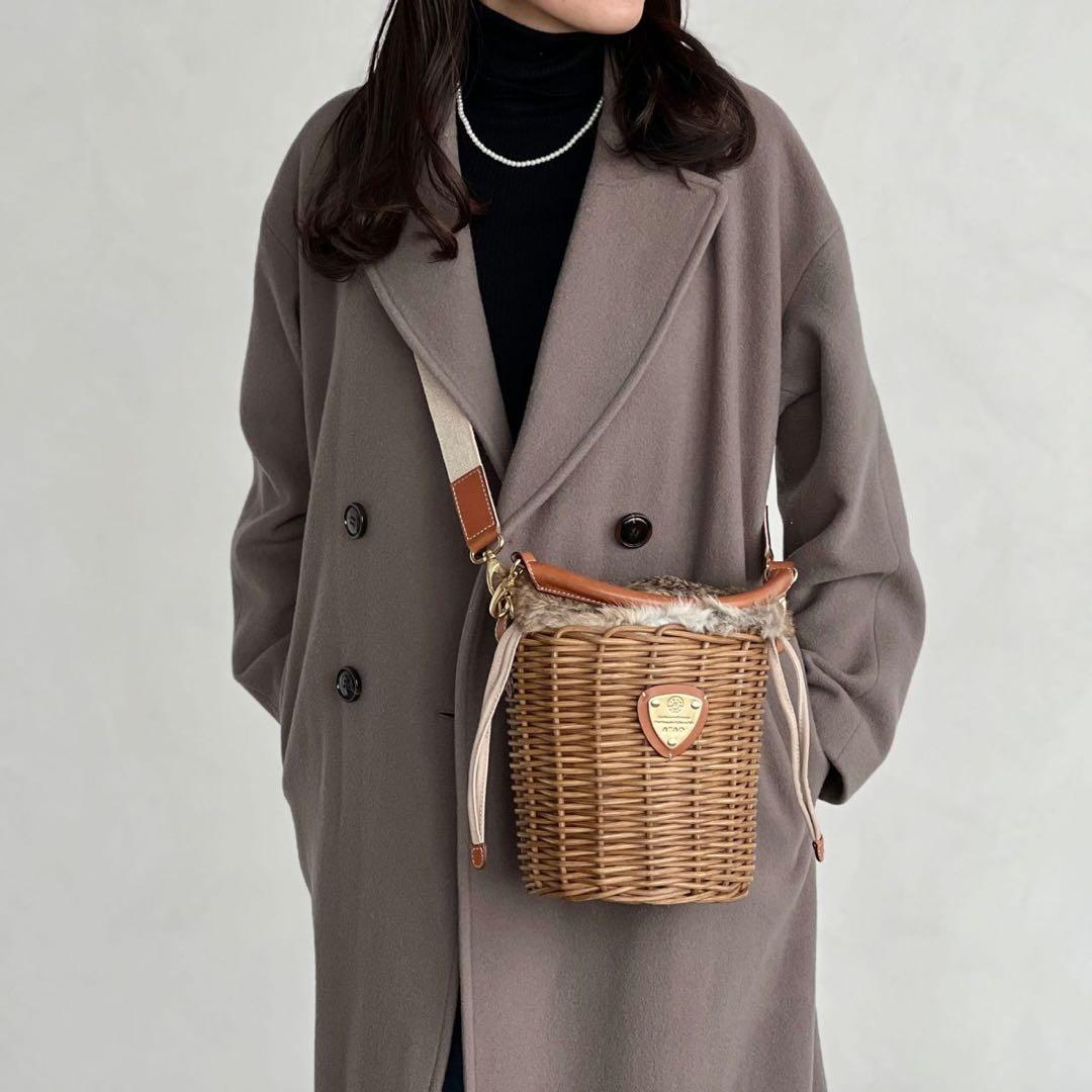 ATAO アタオ /BREEZE ブリーゼ カゴバッグ　ファーバッグ