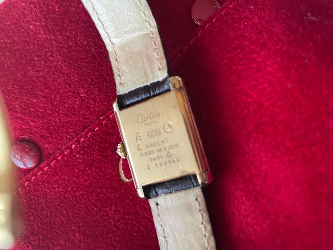 みず　Cartier マストタンク 国際永久保証付き　手巻き　SM