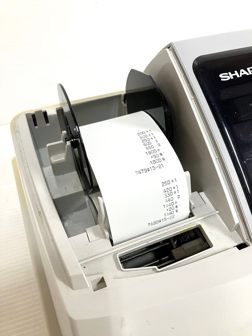 SHARP シャープ◆電子レジスタ XE-A127 取説／未使用ロール紙 9巻付