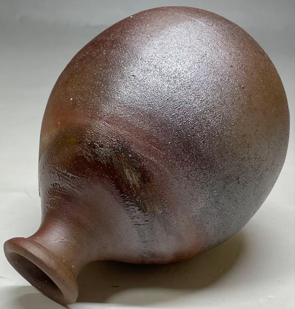 人間国宝　藤原雄　備前徳利　備前焼　共箱　共布　栞　S119