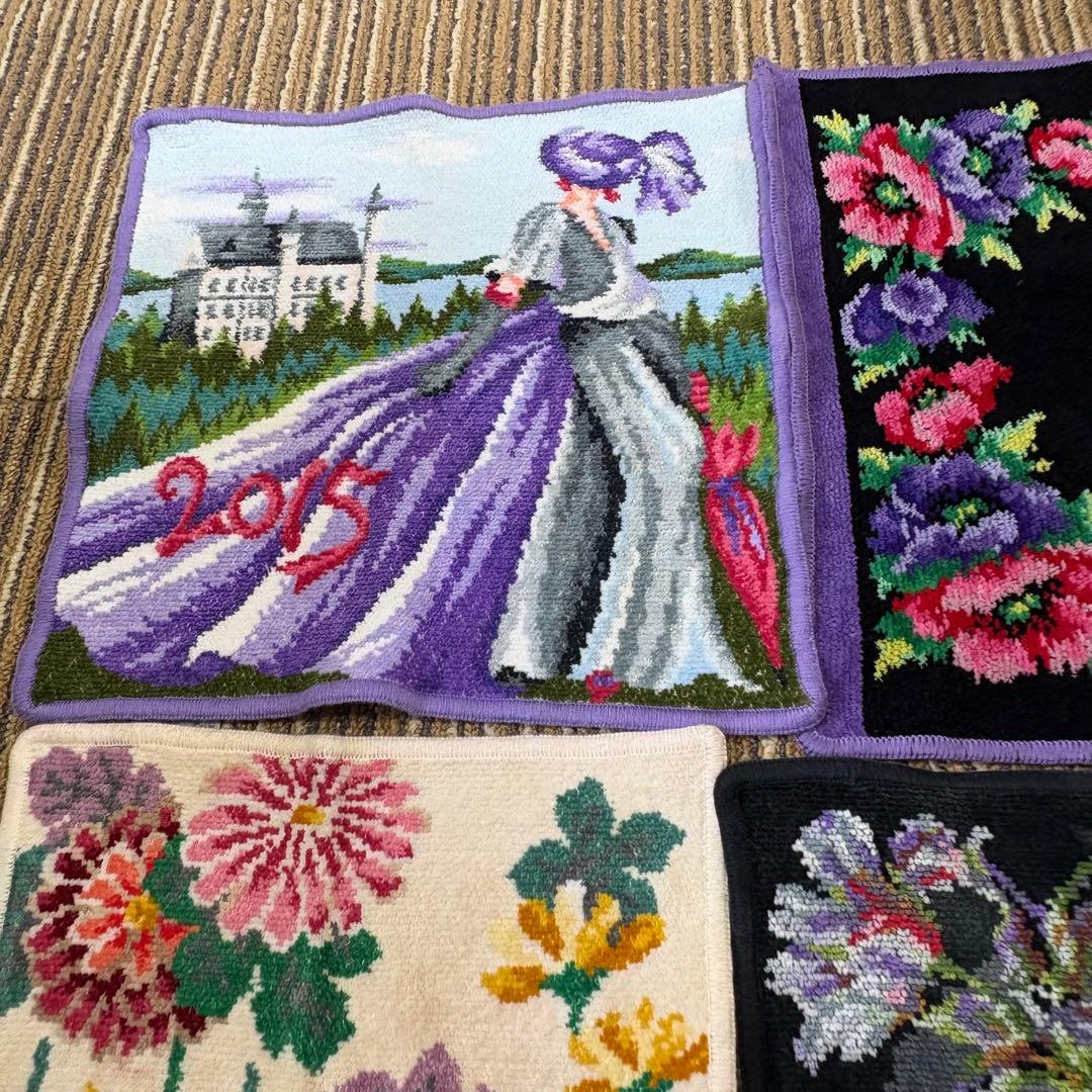 FEILER フェイラー　ハンカチタオル１０枚　シェニール織　花柄など