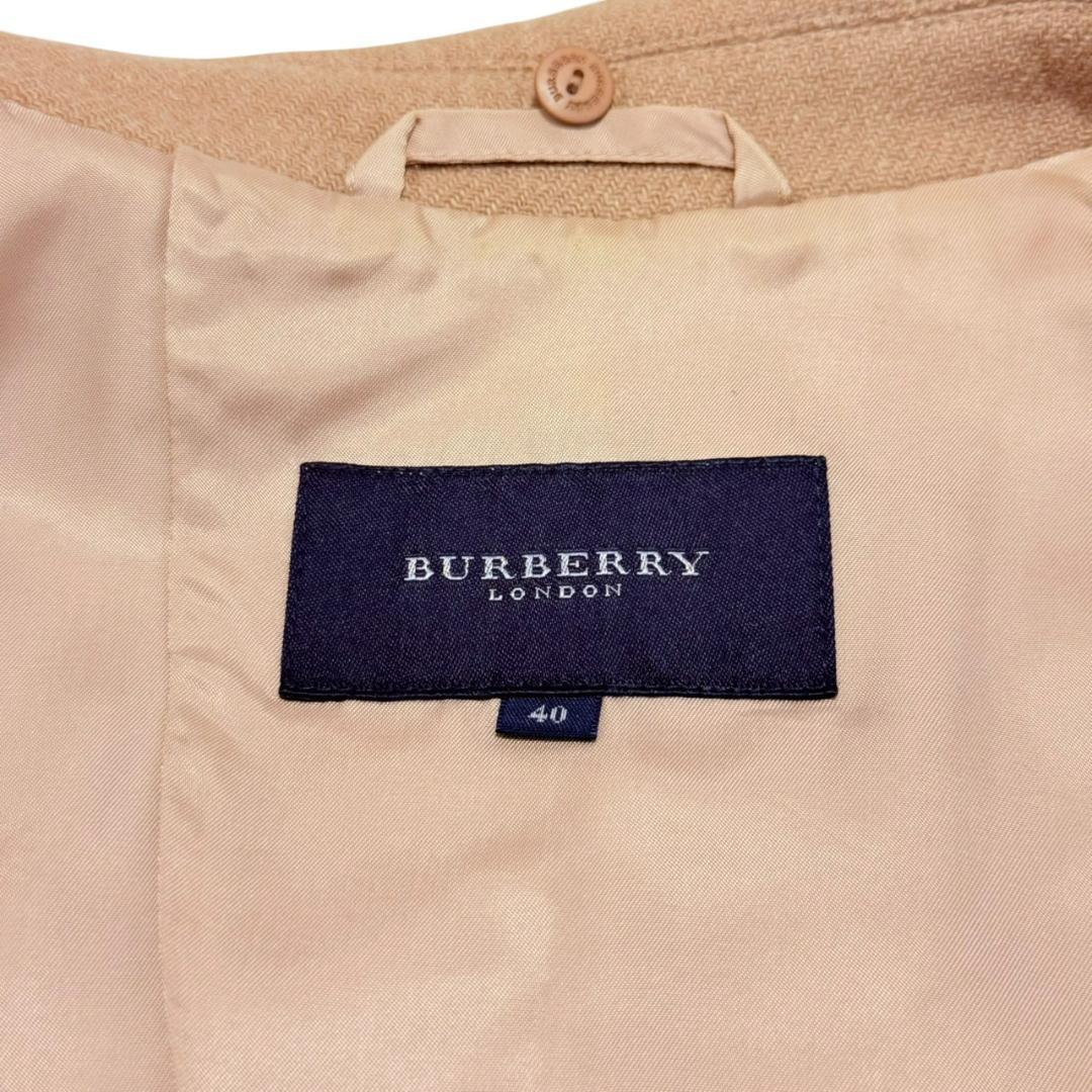BURBERRY LONDON カシミヤ ウール キャメル メガチェック L