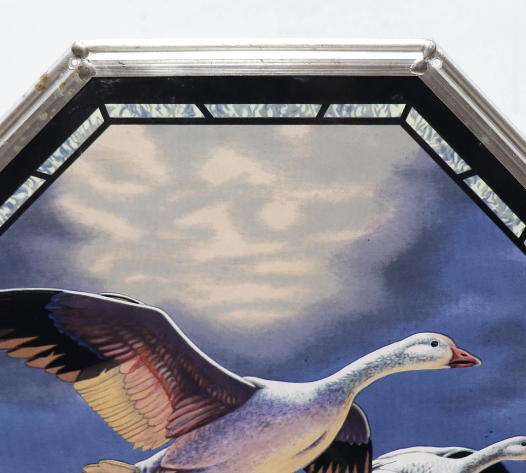 ロン・ロック 大型 ヴィンテージステンドグラス グラスマスターズフェデラルダック