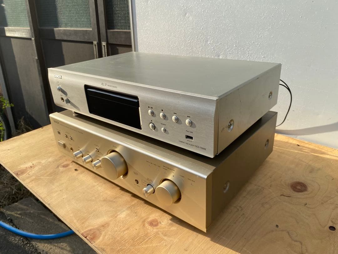 DENON PMA-390III アンプ　DENON DCD-755RE CD