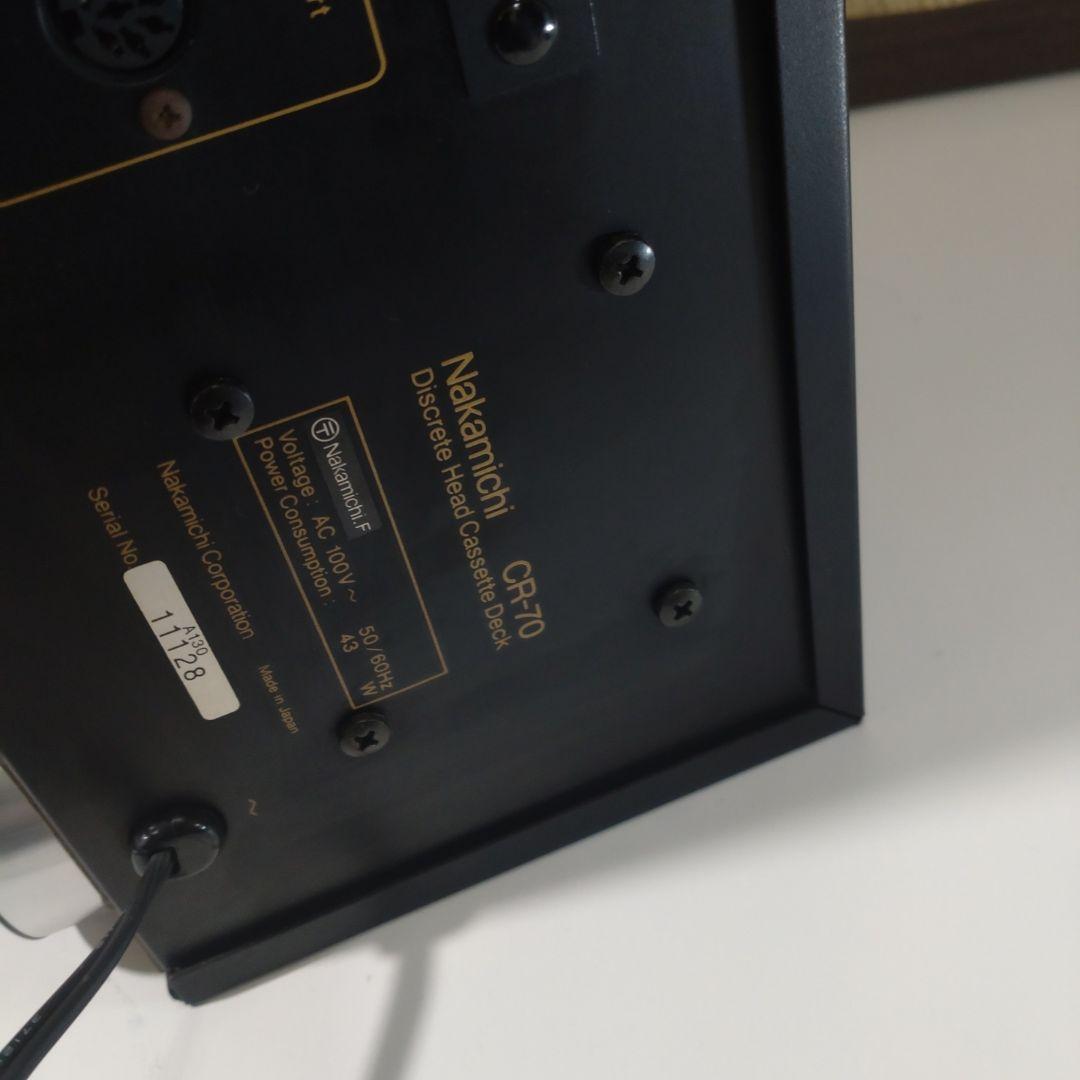 ナカミチ カセットデッキ CR-70 　 ジャンク品
