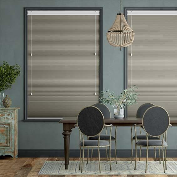 【最終値下げ】未使用　ハニカムシェード　ブラウングレー　118.5×57