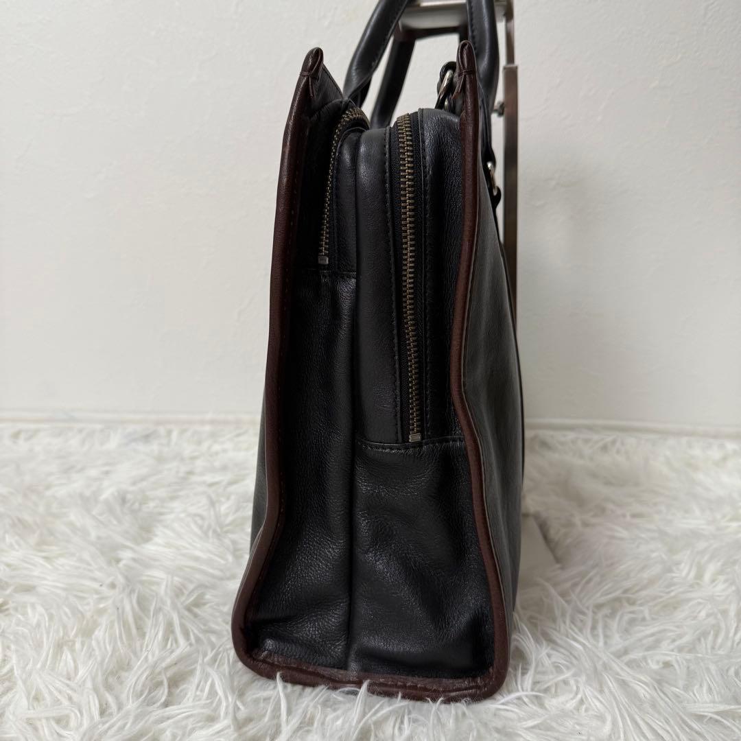 COMPLEX GARDENS ビジネスバッグ 牛革 2層式 2way 大容量