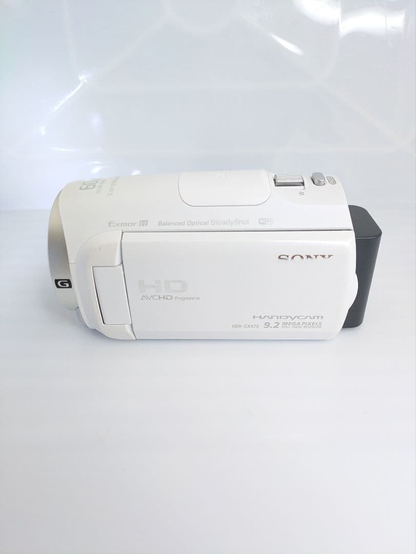SONY HDR-CX670 ホワイト 動作確認済 バッテリー2本付属