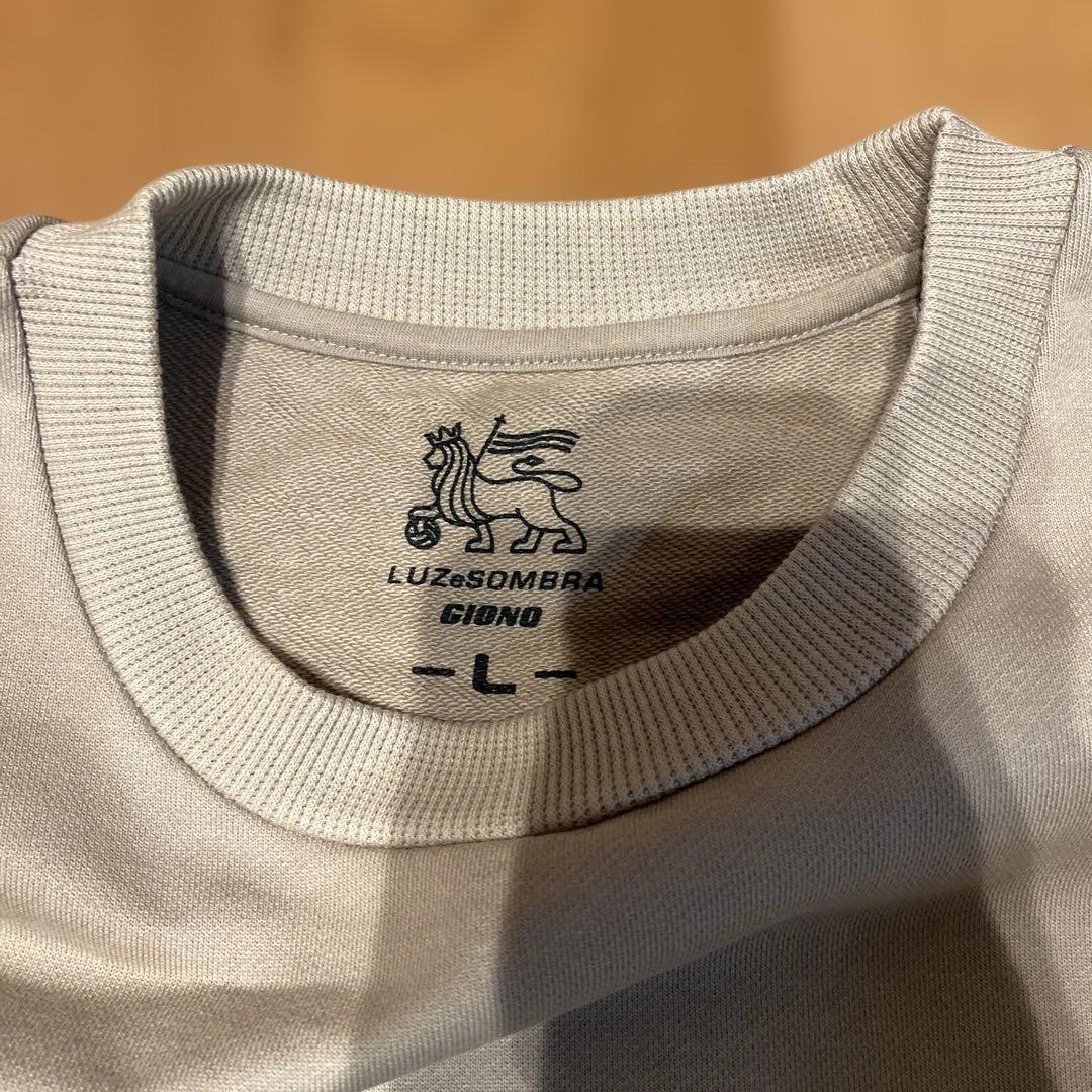 ルースイソンブラ　GIONO ONE スウェット　L ベージュ　廃番　新品