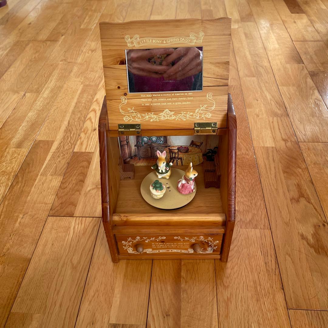 Rabbit house ラビットハウス オルゴール 小物入れ メイクボックス