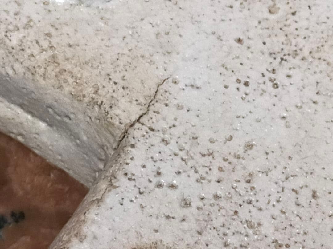 ♥志野　鉢　木箱付き　四方鉢　陶板　古玩　骨董品