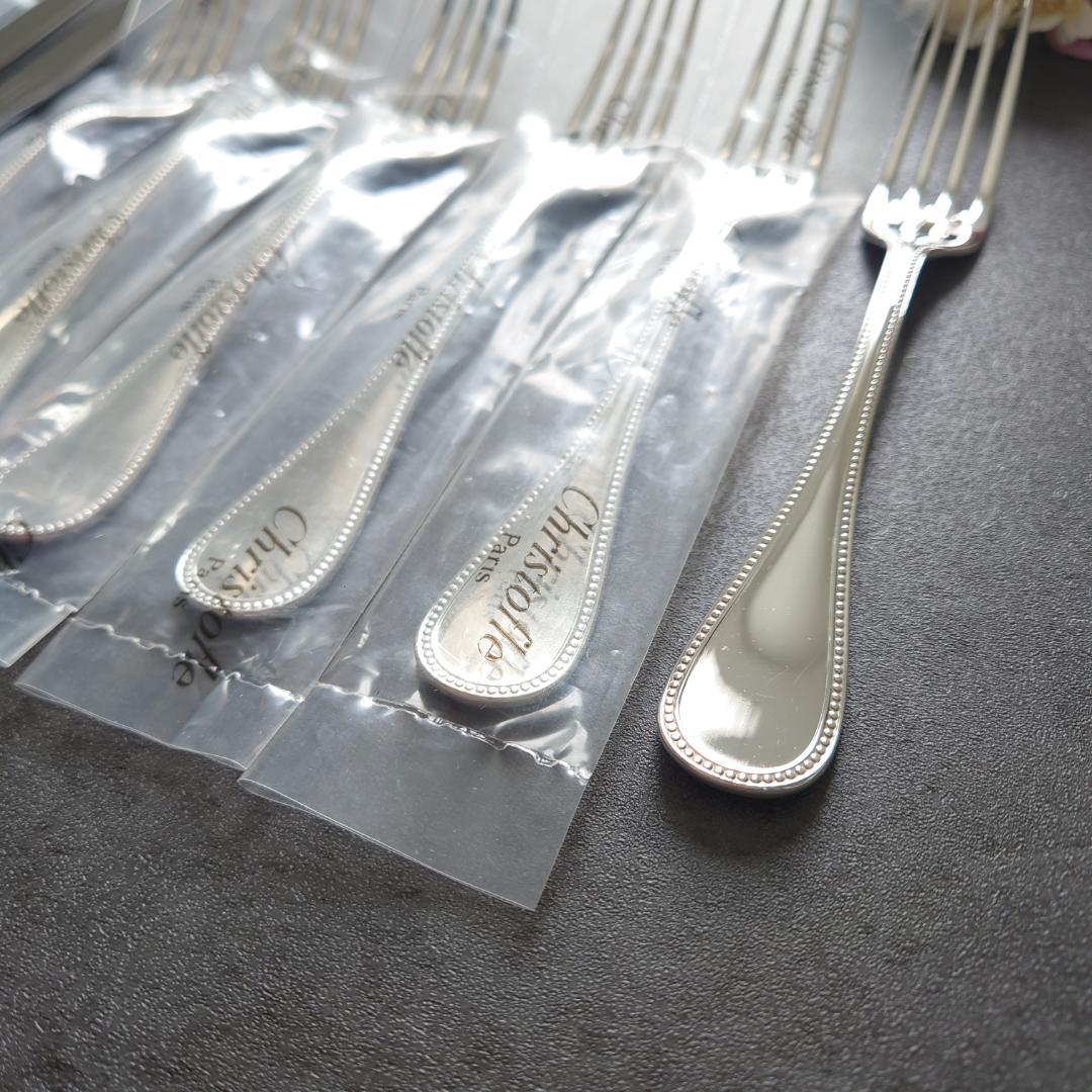 美品 クリストフル パール デザートナイフ デザートフォーク 未開封含む 12点