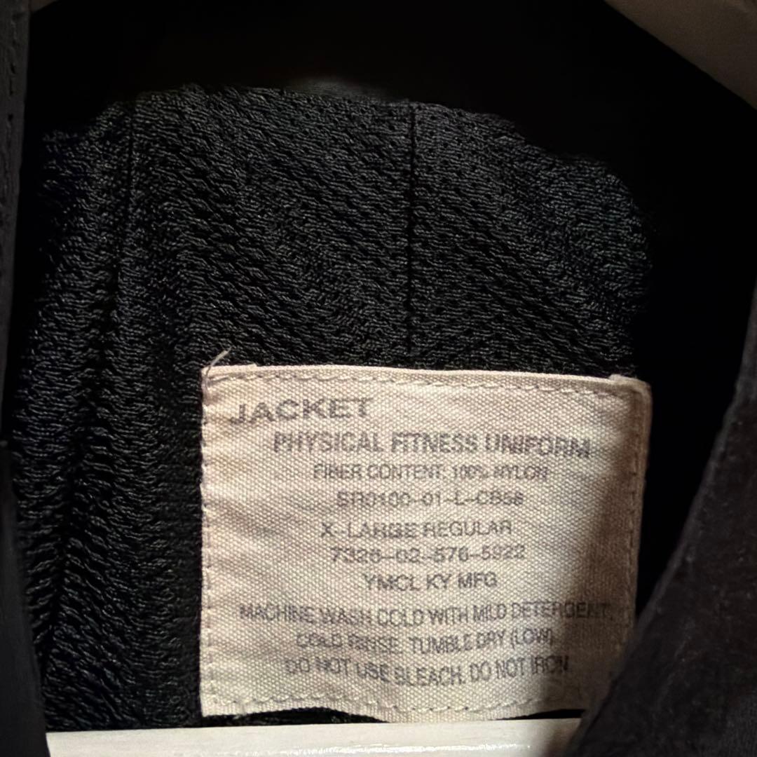 IPFU ブラック トレーニングジャケット　ナイロンジャケット XLサイズ