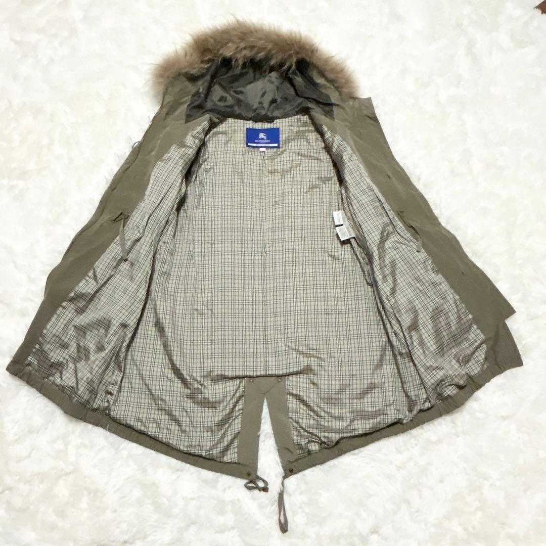 【最終価格‼︎】バーバリーブルーレーベル モッズコート ノバチェック ボアライナー