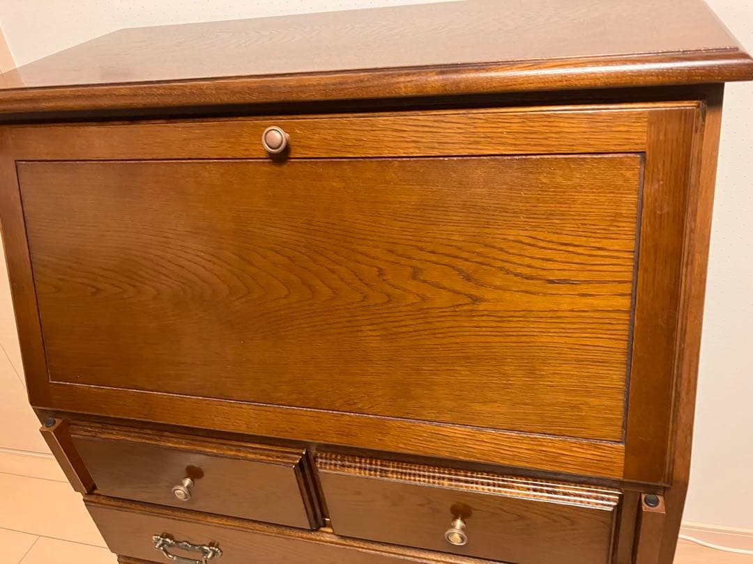 越後民芸　ライティングビューロー　ライティングデスク　高級　家具