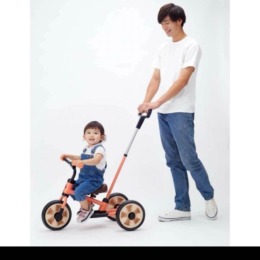 サンライダー NEO オレンジ 三輪車 押し棒付き 幼児用