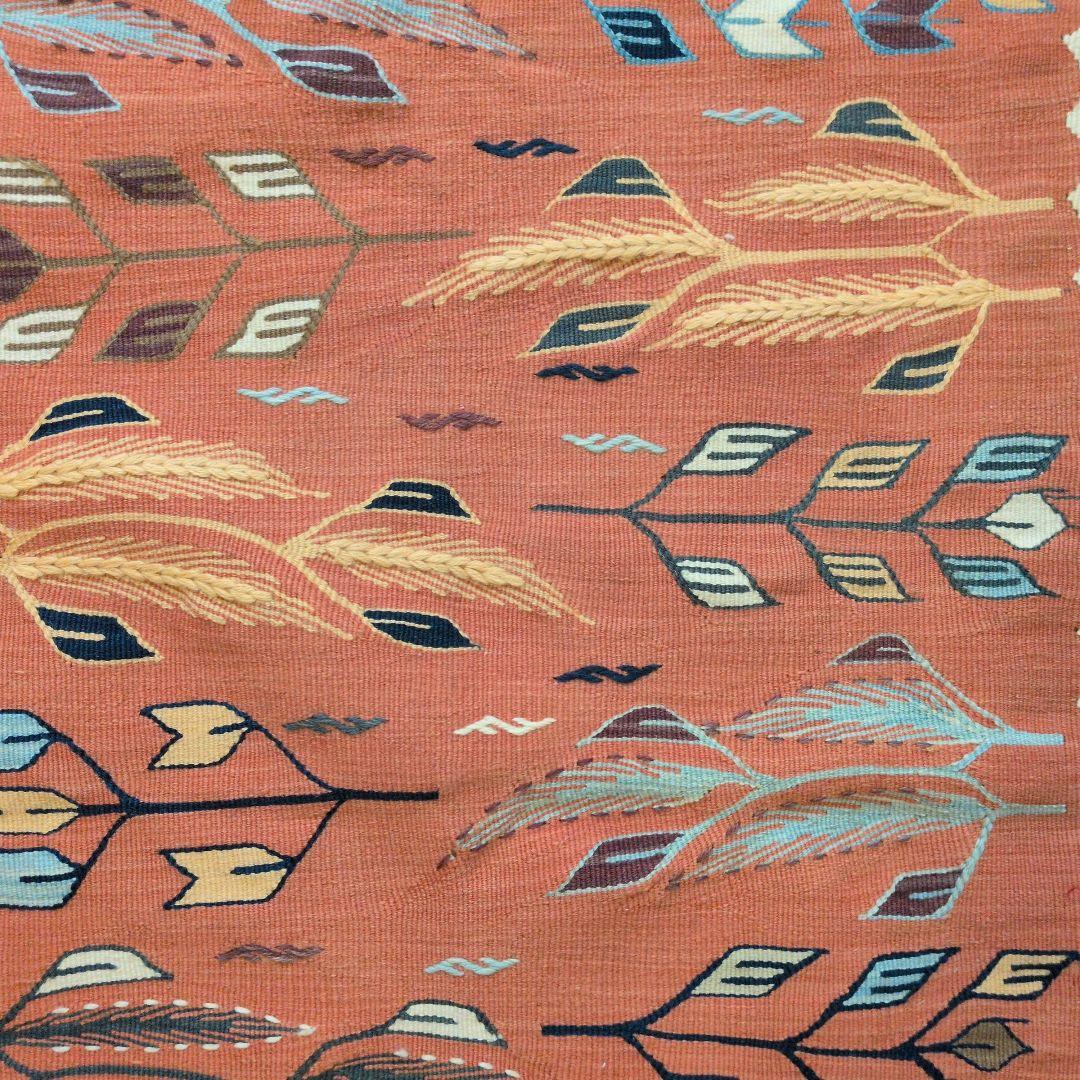 【極美品】手織り キリム トルコ・ウシャク産 絨毯 ウール 115×177cm