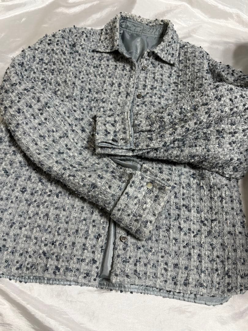 最終✳︎シーマリー cccmalie 美品 ツイードシャツジャケット 38