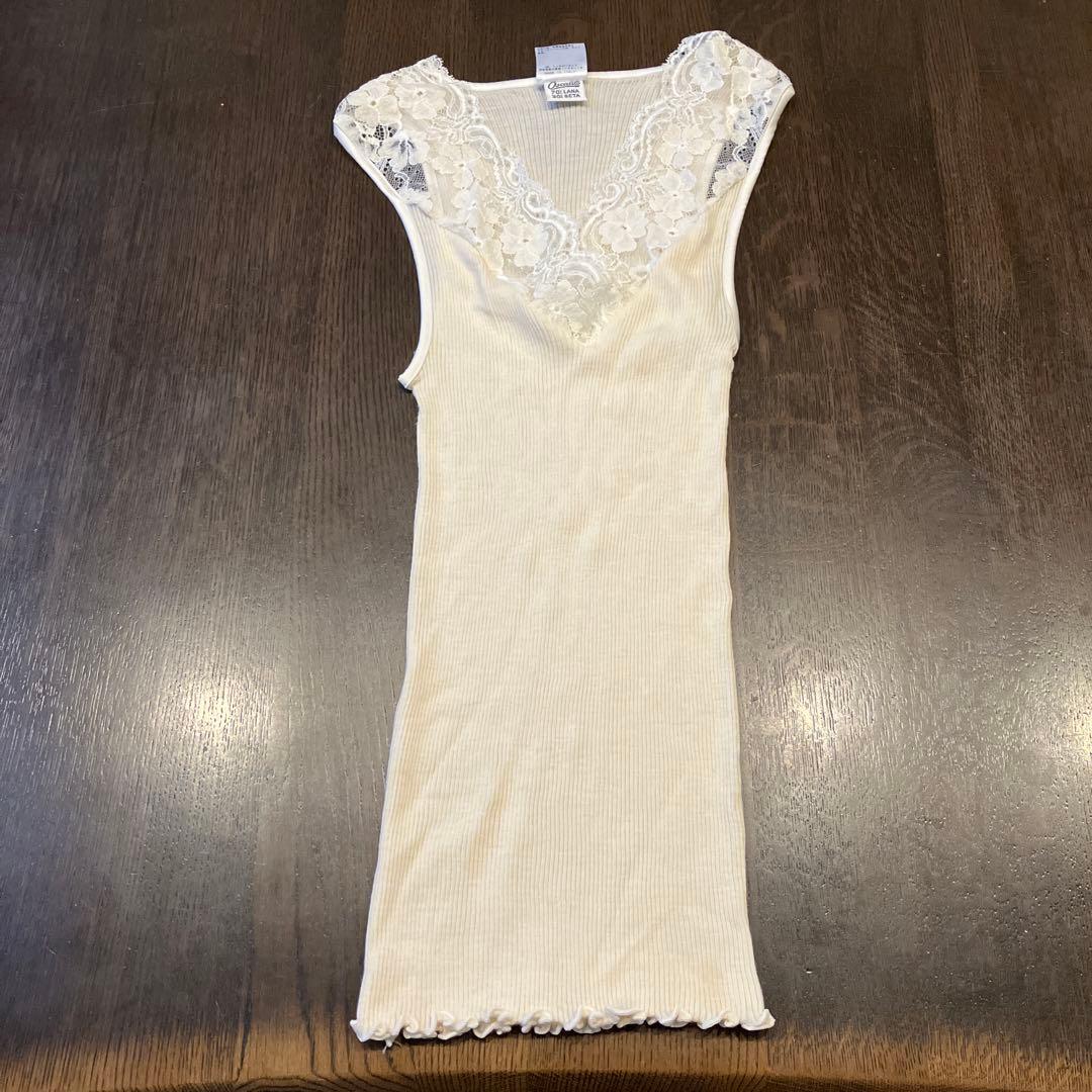 [4枚セット] Oscalitoオスカリート　ウールシルク　リブキャミソール