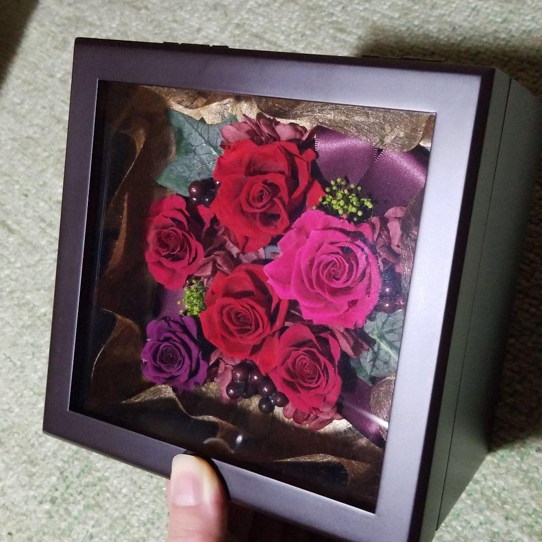 プリザーブドフラワーDENPO「オルゴールローズボックス」