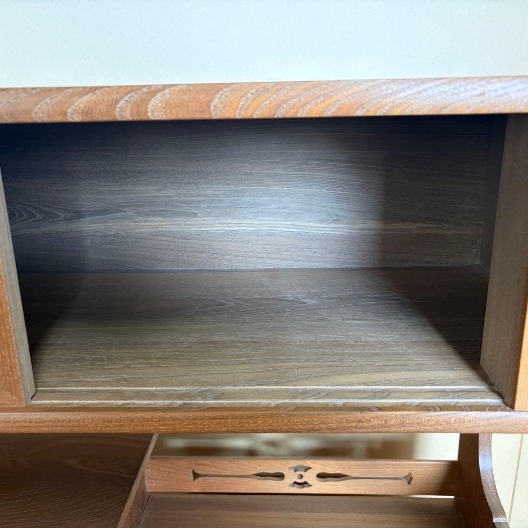 【送料込】和風家具　和室民芸家具　アンティーク　昭和レトロ　小物入　戸棚　お茶