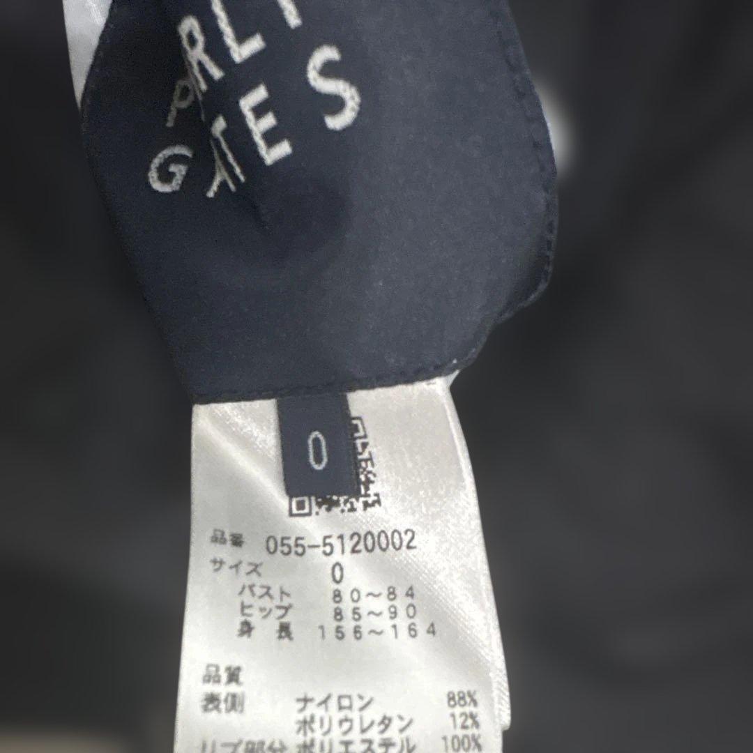 パーリーゲイツ 4wayリバーシブル中綿ブルゾン　黒×白　新品未使用　０