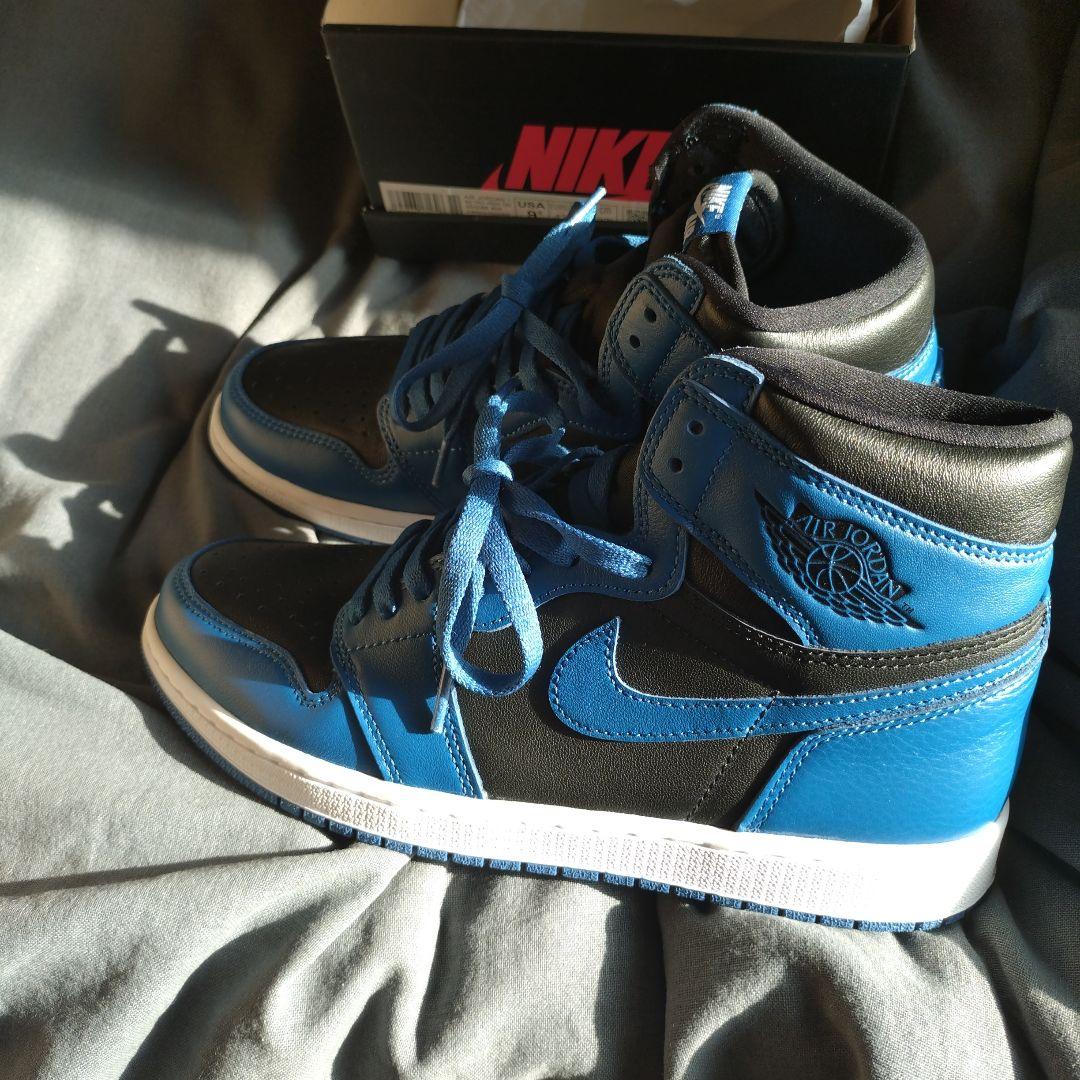 NIKE Air Jordan 1 青/黒 ハイカットダーク．ブルー浜田雅功着用