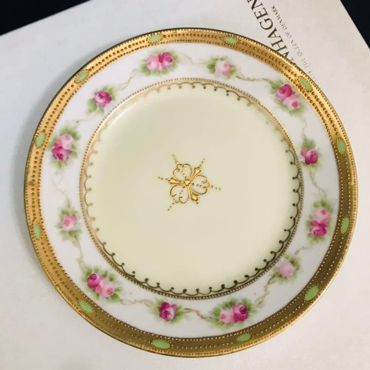 オールドノリタケ  薔薇　金盛　ビジュー