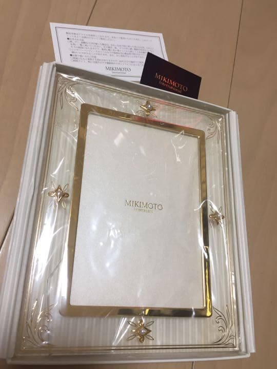 新品・未使用 ミキモト パール付 フォトフレーム 写真立て