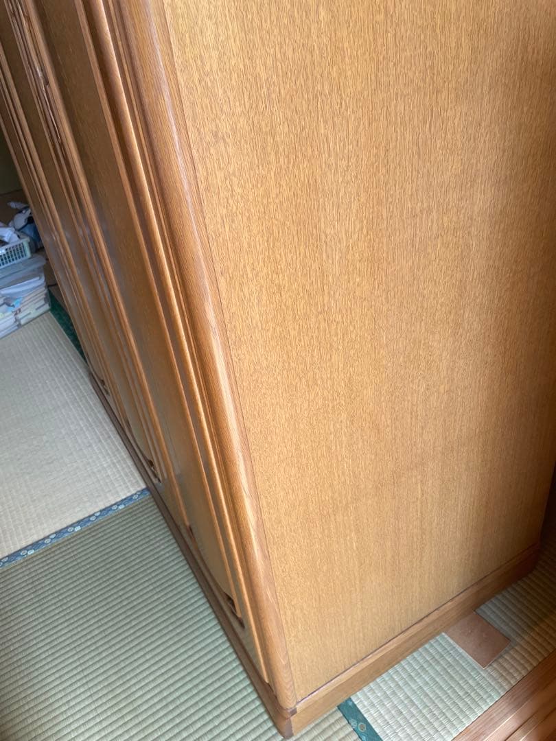 婚礼　和ダンス　桐木目調 3扉衣類収納