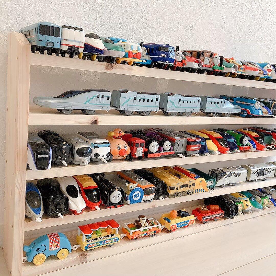 ＊大容量＊100台以上収納！プラレール収納棚/トミカ収納棚/