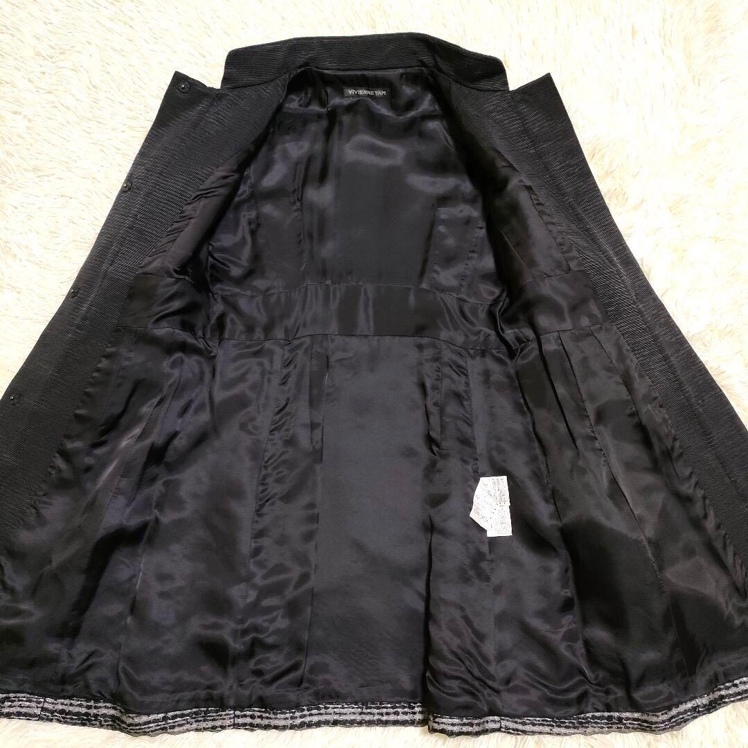 ヴィヴィアンタム シフォンヴェールに包まれたコート レース装飾