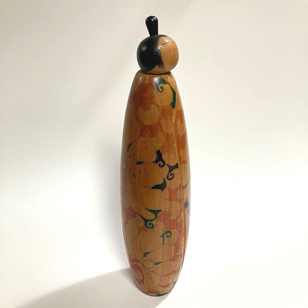 創作こけし　栗林一雪　工人　近代こけし　民芸　郷土玩具　木彫り　オブジェ