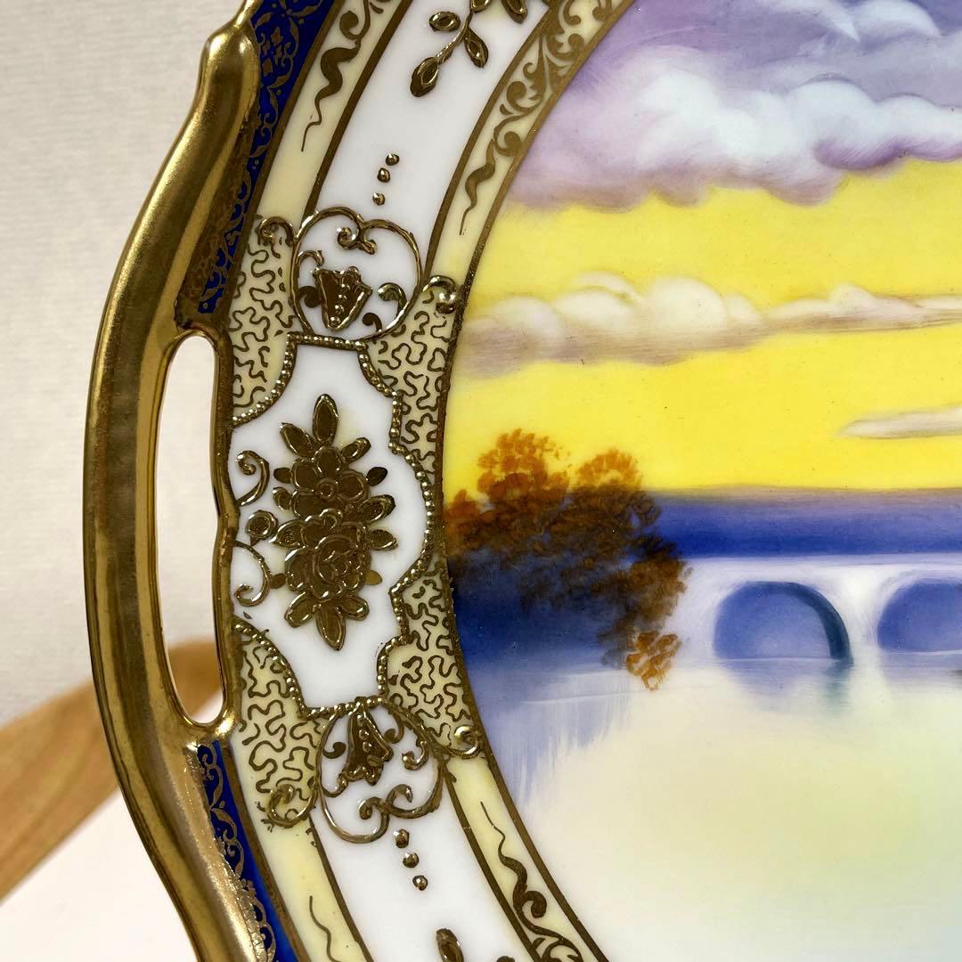 ◇美品＊１９０８年＊英国輸出・２３.５cm×２２.８cm・オールドノリタケ・