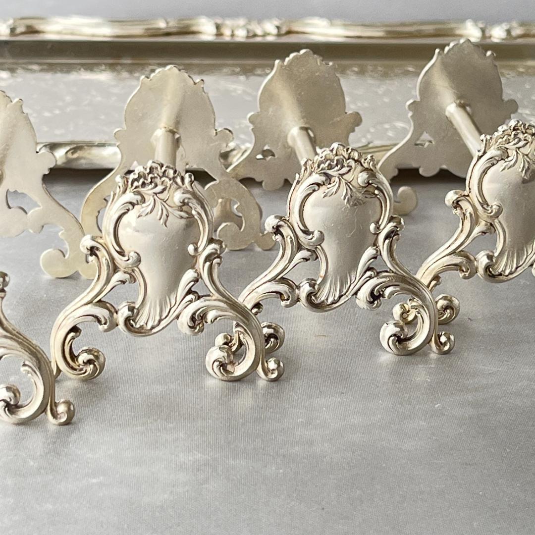 【仏蘭西】 ルイ15世様式 ナイフレスト 4個組 Louis XV