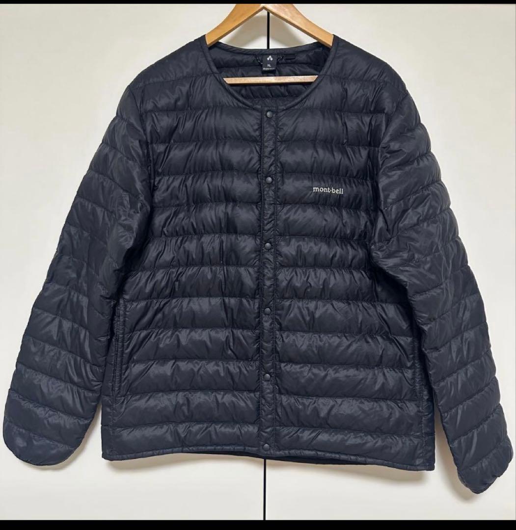 モンベル スペリオダウンラウンドネックジャケット【ブラック】XLサイズ
