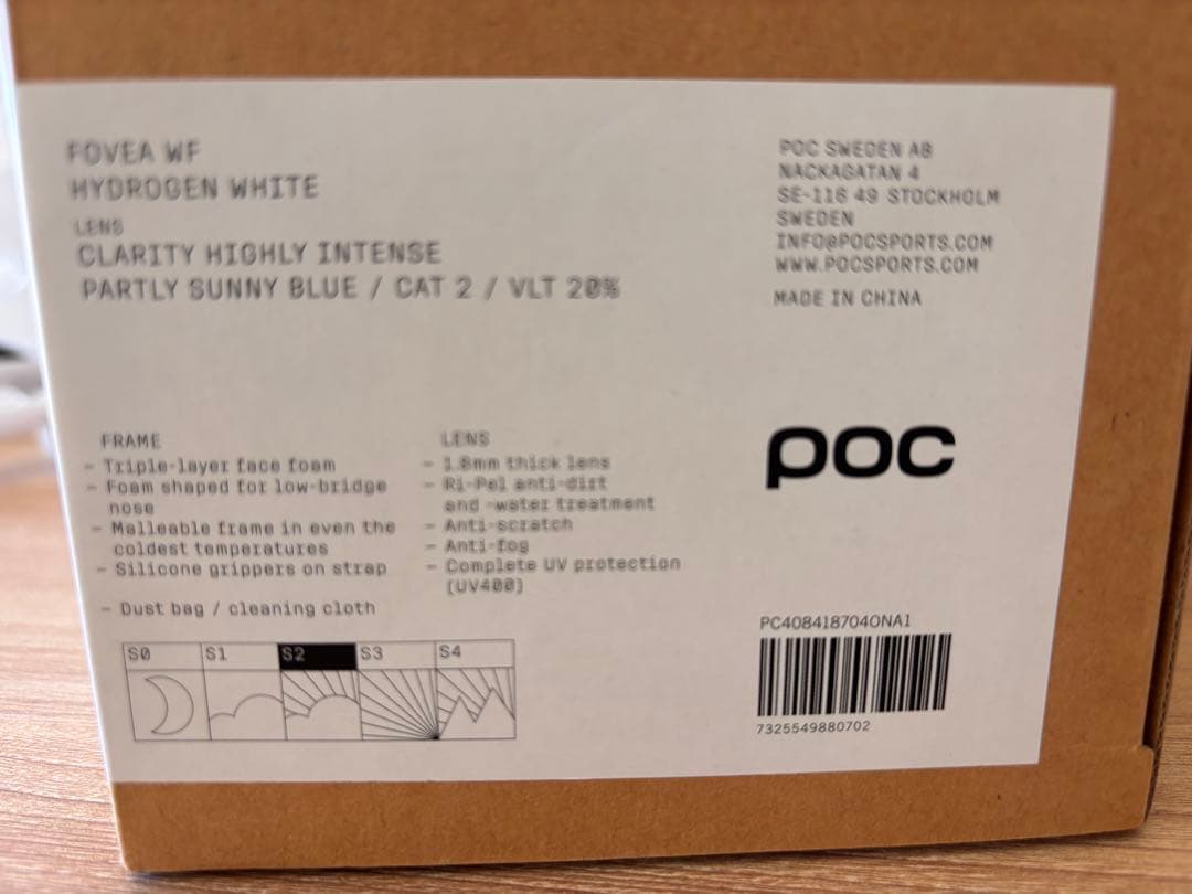 新品未使用　POC Fovea WF Hydrogen White ゴーグル