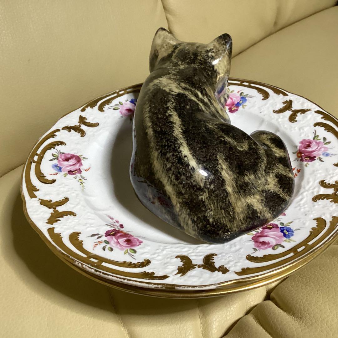 猫の置物 ウインスタンレイキャット￼No.7 机の上に飾ると見上げてくる最終価格