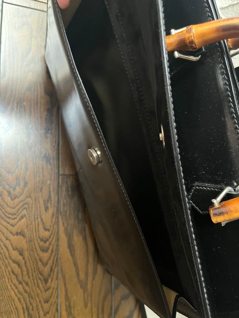 ★年末バーゲン GUCCI グッチ バンブー ビジネスブリーフケース A4超美品