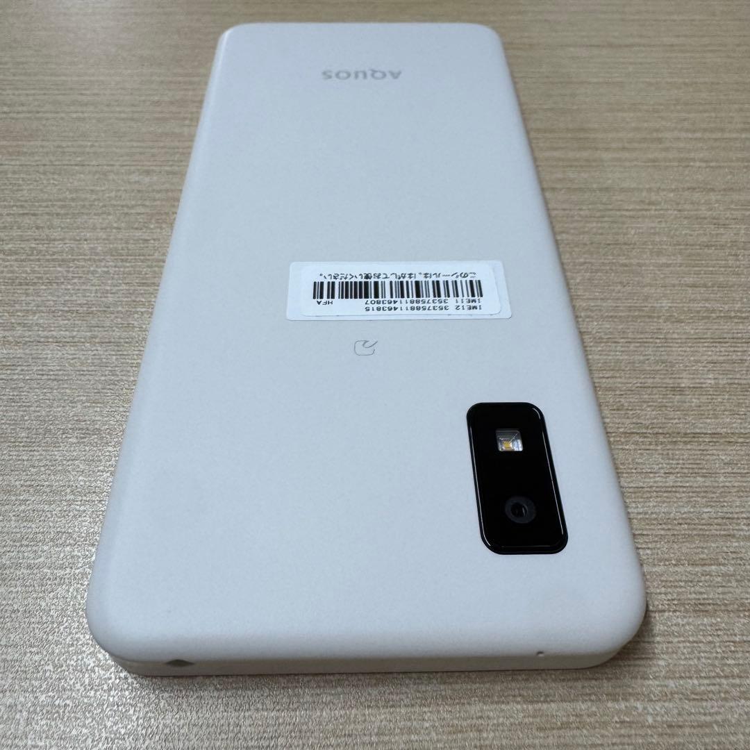 「画面縦線あり/訳あり」 SHARP AQUOS wish3 SH-M25 白