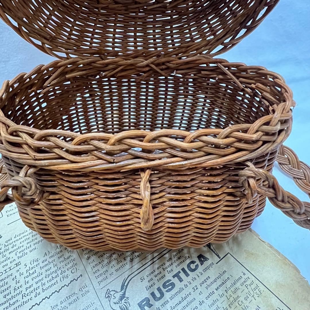 フランス アンティーク パニエ バスケット ラタン　籐編みかご ドールパニエ