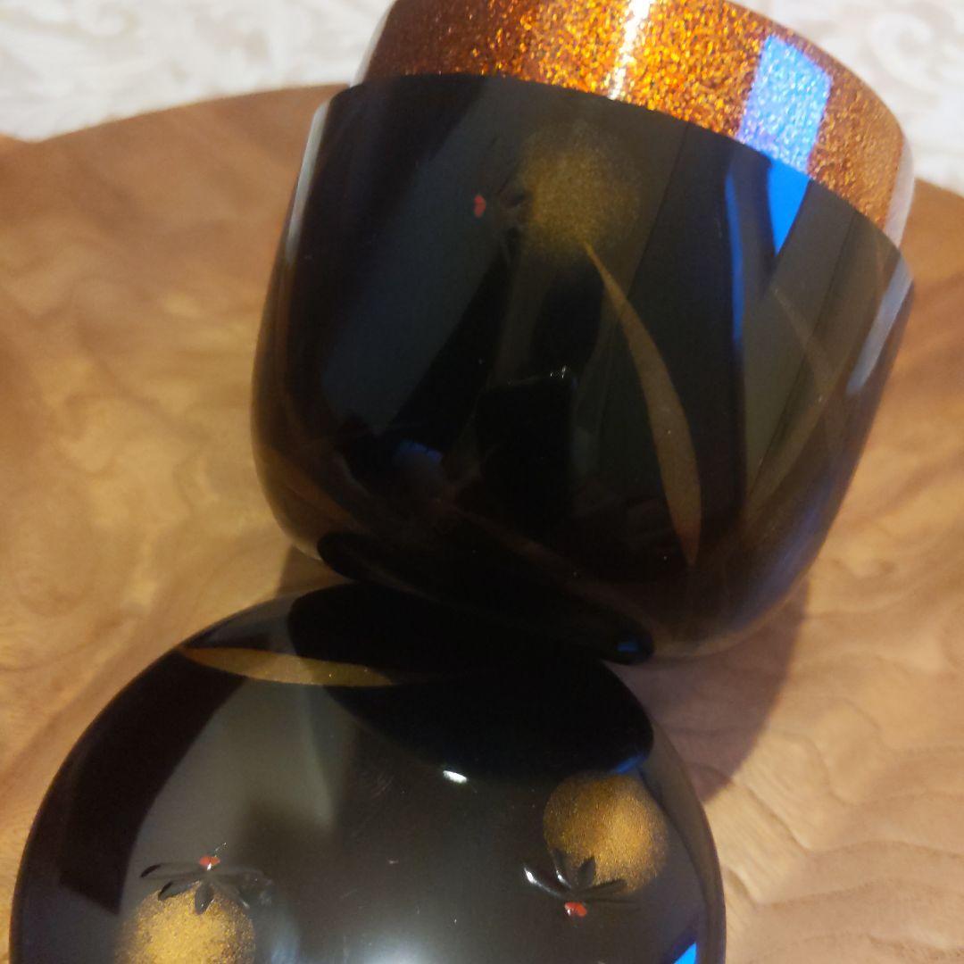 茶道具　大棗　中村宗秀　作　書付︰而妙斎　蛍　二重箱　夏　表千家　【匿名配送】