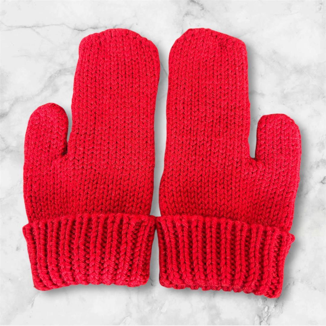 ルイヴィトン LOUIS VUITTON ミトン 手袋 赤 プレゼント向き