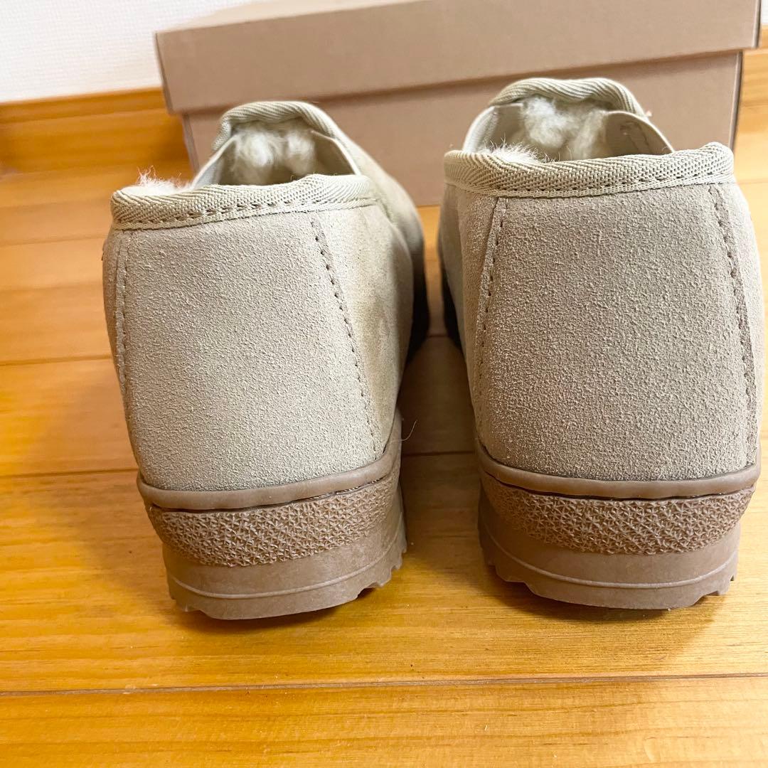 【新品】エスタシオン リアル ムートン スリッポン ベージュ ふかふか 軽量