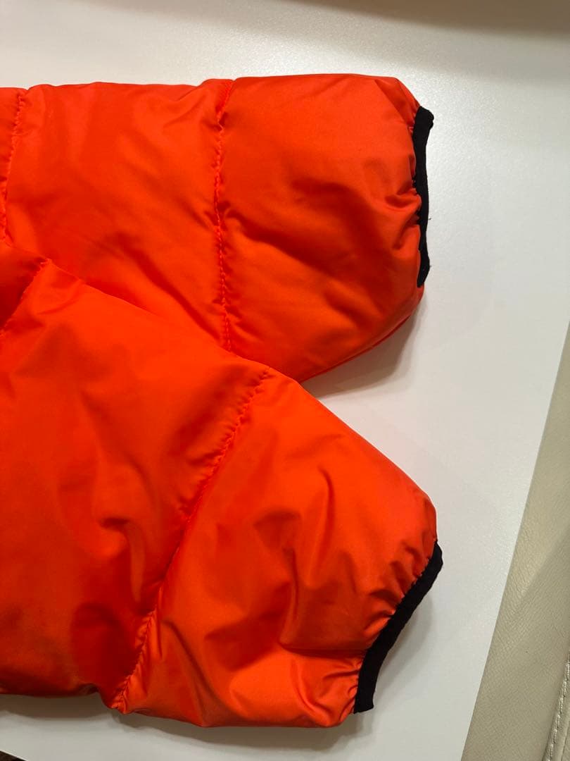 美品/Carhartt オレンジ 中綿ジャンパーフード付き カーハート