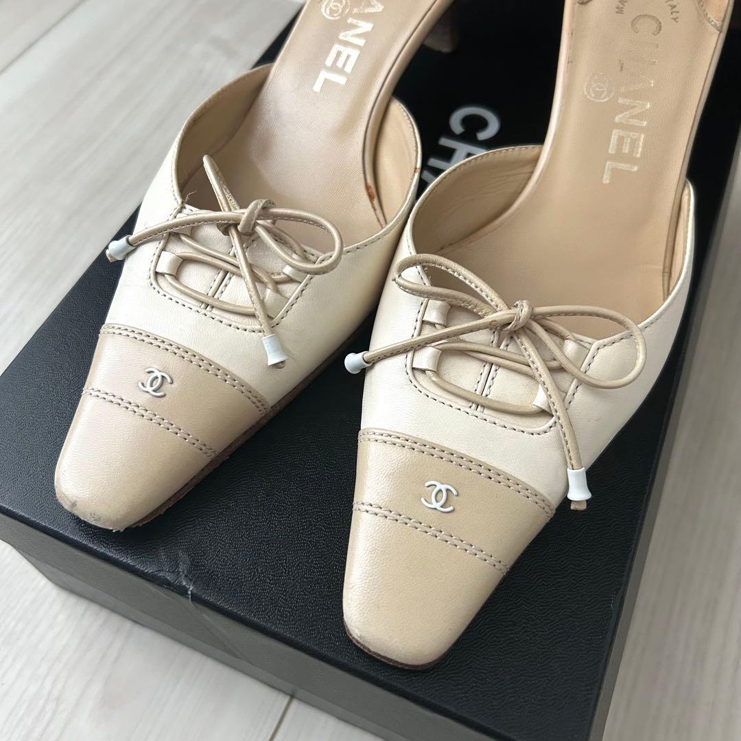 CHANEL シャネル ミュール サンダル ココマーク 22cm