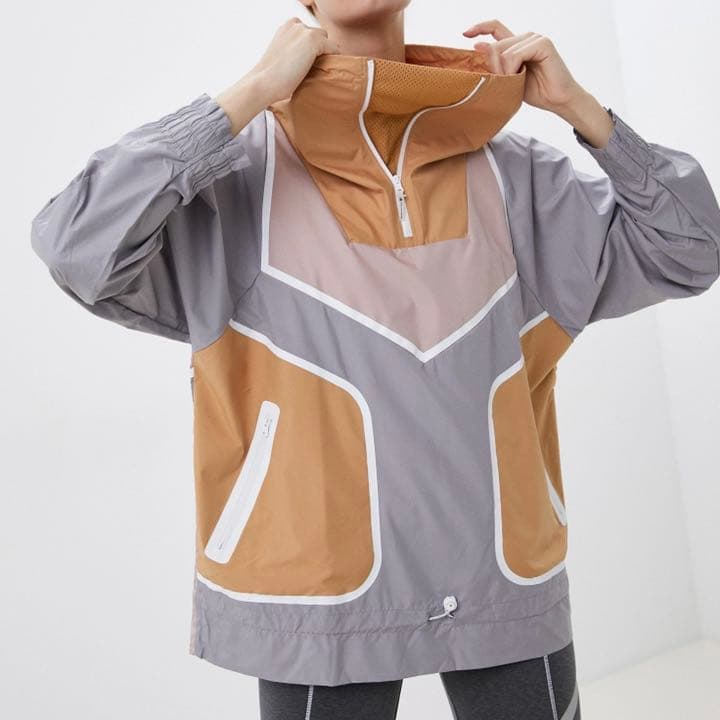 M アディダス　ステラマッカートニー　ナイロンジャケット　ハーフタイツ　セット