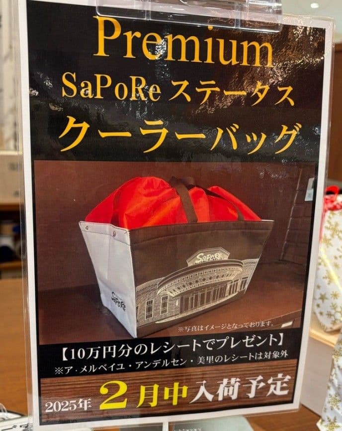 【新品未開封】おまけ付！SAPORE ステータスプレミアムクーラーバッグ　２個